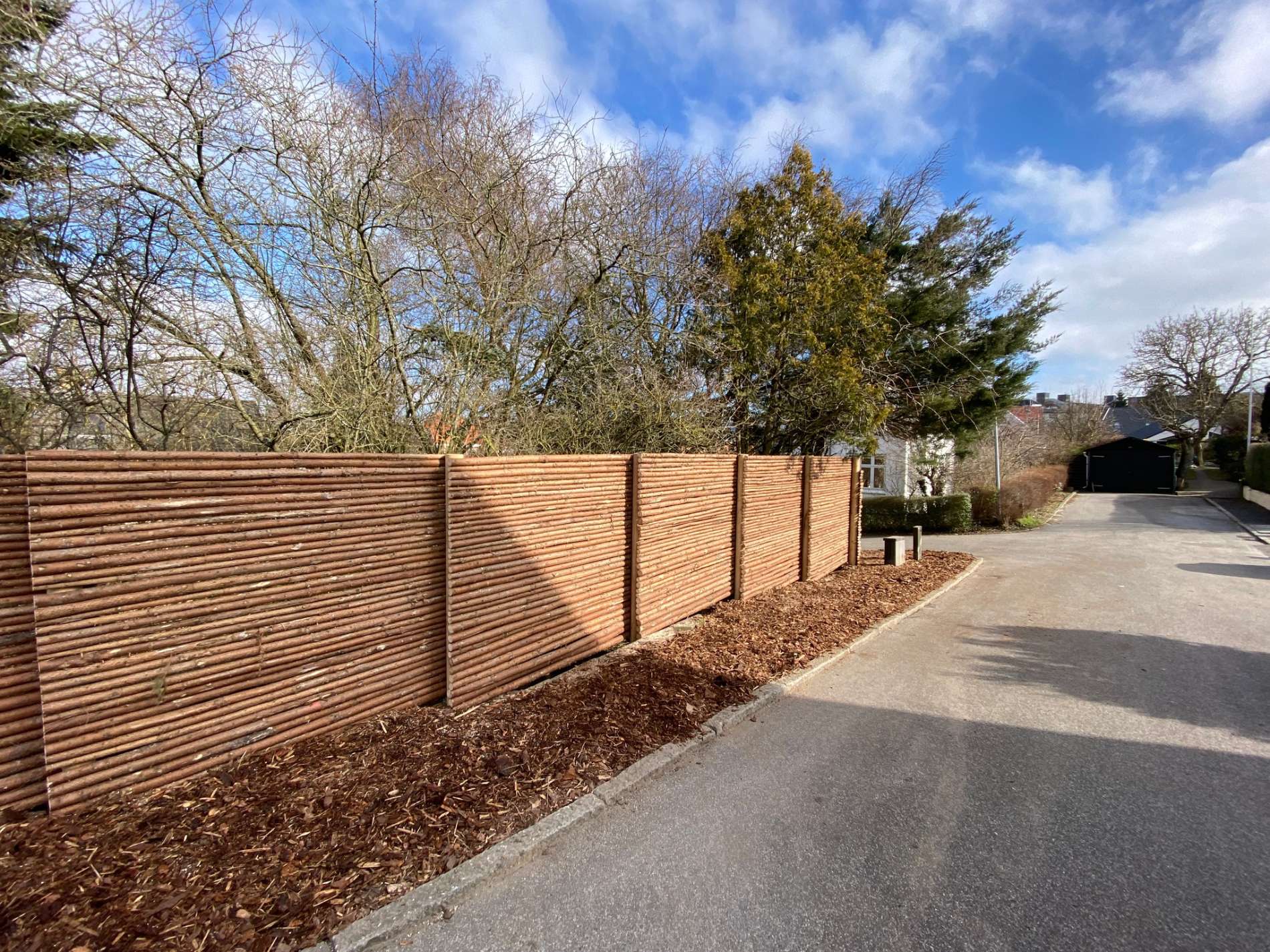 Raftehegn i en dansk have