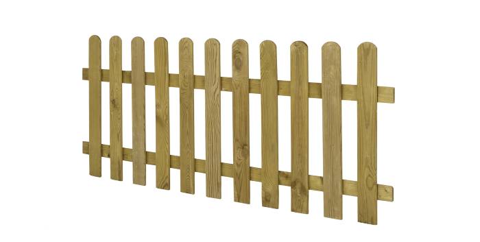 Stakit i en dansk have